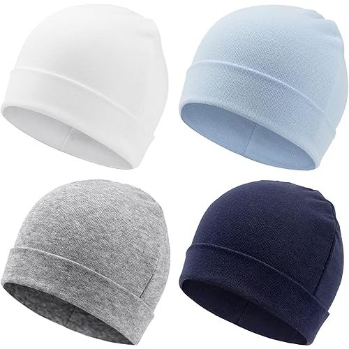 Newborn Baby Hat Infant Beanie Caps Soft Cotton Toddler Hats Newborn Hospital Hat for Baby Boy Girl Kid 0-24 Months