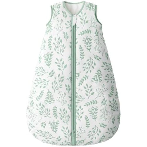 Yoofoss Baby Sleep Sack 6-12 Months Organic Cotton TOG 2.5 2-Way Zipper