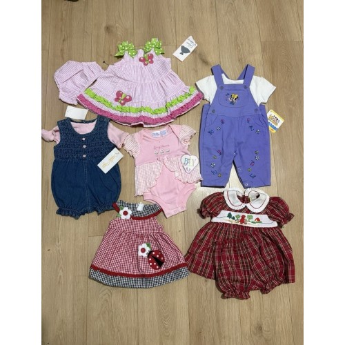 NEW VINTAGE Disney & More Brands Babygirl Clothing Lot 0-3,3-6,6-9 months