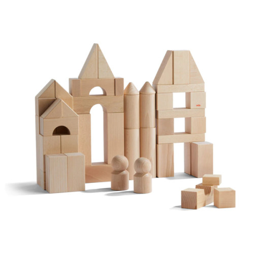 Large Natural Wood Starter Blocks Set | HABA USA
