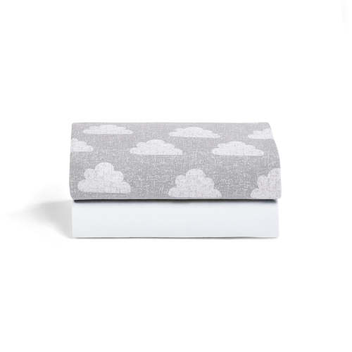 Bassinet 2 Pack Fitted Sheets - Crib Cloud