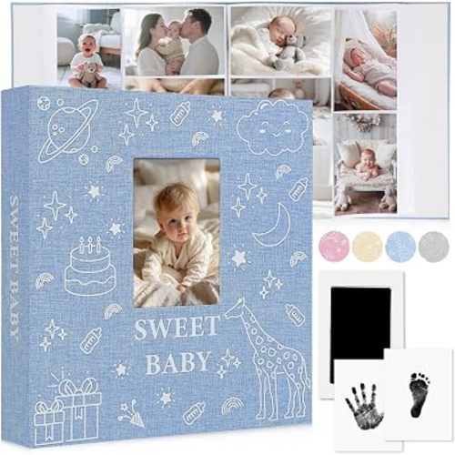 Baby Photo Album 4x6 600 Pockets Large Slip-in Memory Book
