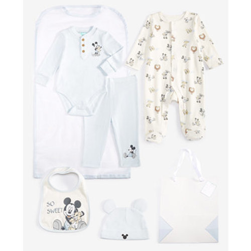 Baby Boys 7-Pc. Mickey Mouse Sleep-N-Play Gift Set