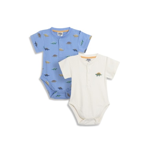 Set of 2 Stegosaurus Bodysuits, 0-3M