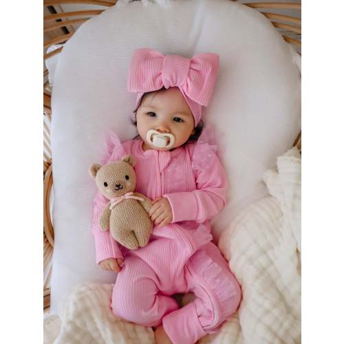 Baby Jumpsuit - I Love Candy Zip One Piece Onesie - Bubblegum Pink – Before & Ever