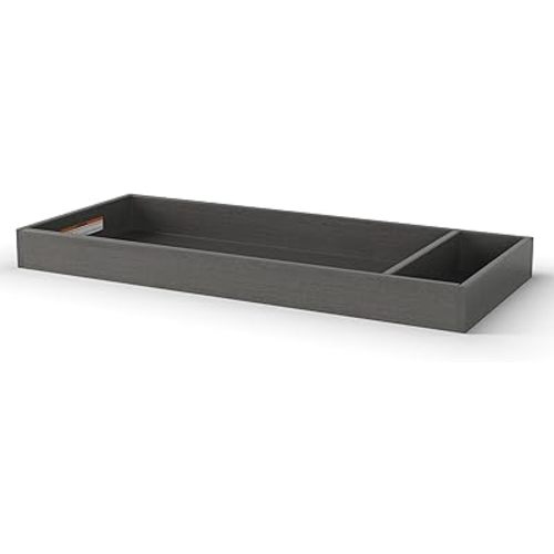 Child Craft Universal Changing Table Toppers, Attach to Dresser for Diapering Surface (Midnight Gray)