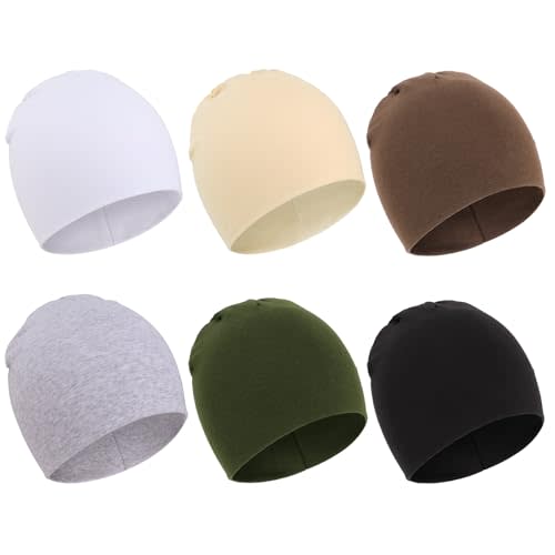 DRESHOW BQUBO 6 Pack Baby Hats for Boys Girls Unisex Baby Hat Soft Knit Cap Nursery Beanie for Newborn Infant Toddler Kid