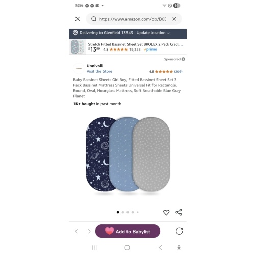 Unnivoll Baby Bassinet Sheets Girl Boy, Fitted Bassinet Sheet Set 3 Pack Bassinet Mattress Sheets Universal Fit for Rectangle, Round, Oval, Hourglass Mattress, Soft Breathable White Brown Sun God