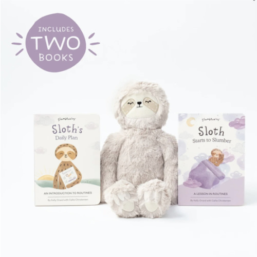 Sloth Stuffed Animal & Books on Routines for Kids | Slumberkins