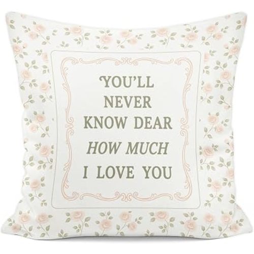 Vintage Floral Girl Nursery Pillow Cover Decor 18x18