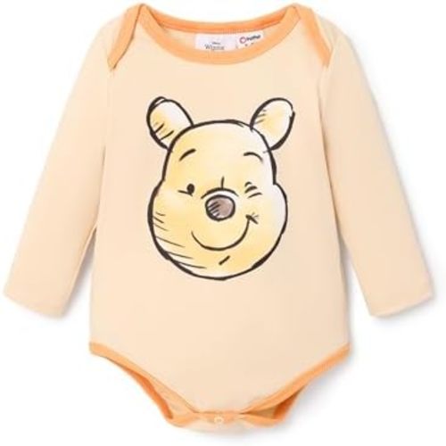 Disney Stitch Princess Ariel Belle Mickey and Friends Baby Girls Clothes Snap Bodysuit for Newborn to Infant