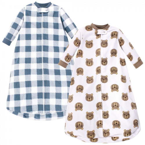 Hudson Baby Infant Boy Long-Sleeve Fleece Sleeping Bag, Little Bear, 0-9 Months