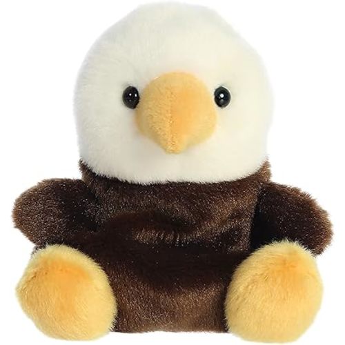 Aurora® Adorable Palm Pals™ Murphy Bald Eagle™ Stuffed Animal - Fun Collectible Plush for Kids and Adult Collectors - Perfect for Decorating Rooms and Birthday Gifts - Brown 5 Inches