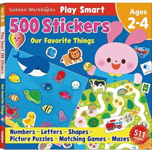 Play Smart 500 Stickers Our Favorite Things: For Ages 2-4