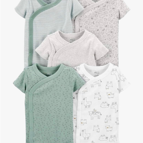 Simple Joys by Carter's Unisex Baby 5-pack Side Snap Short-sleeve Bodysuit