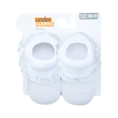 White Underworks Baby Socks | Best&Less™ Online