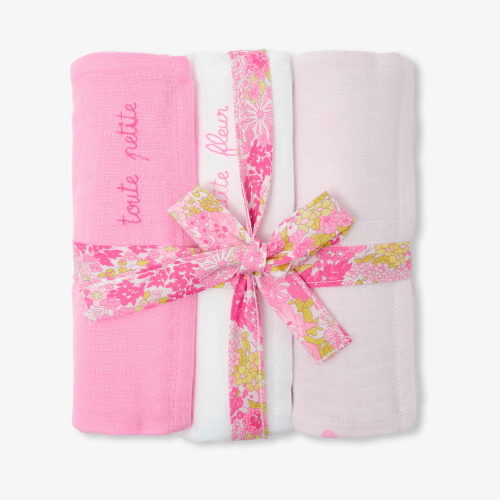 Set of 3 cotton swaddling clothes