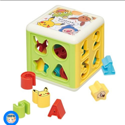 Monpoke Shape Recognition Sorter Puzzle Match Up Box