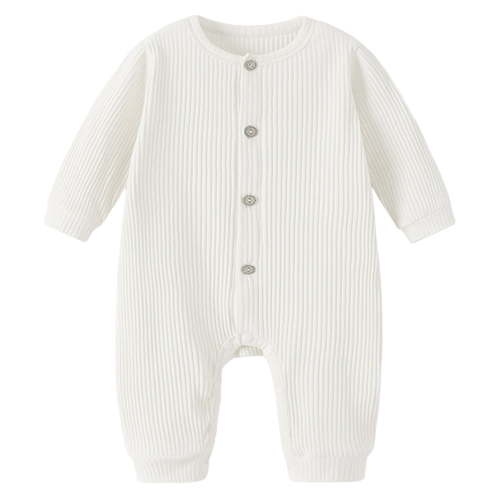 Kogui Baby Boy Clothes Baby Boy Halloween Outfit Embroidery Romper Long Sleeve Bodysuit Jumpsuit 0 3 6 9 12 18 24 Months (White,3-6 Months)