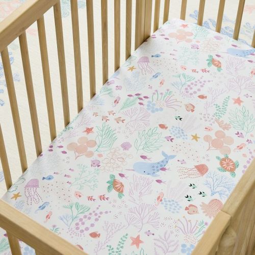 Ocean Swimmers Crib Sheet (Set of 2)