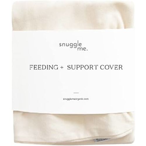 Snuggle Me Organic | Feeding Support Cover v2 | Nursing, Bottle Feeding and Bonding Support | Organic Cotton | Natural - Covers fit The New v2 Feeding Pillow