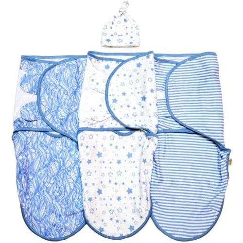 3 Pack Organic Swaddles Sacks For Newborns, Baby Girls, Boys, Soft & Snug Newborn Sack, Nursery Swaddling Blankets