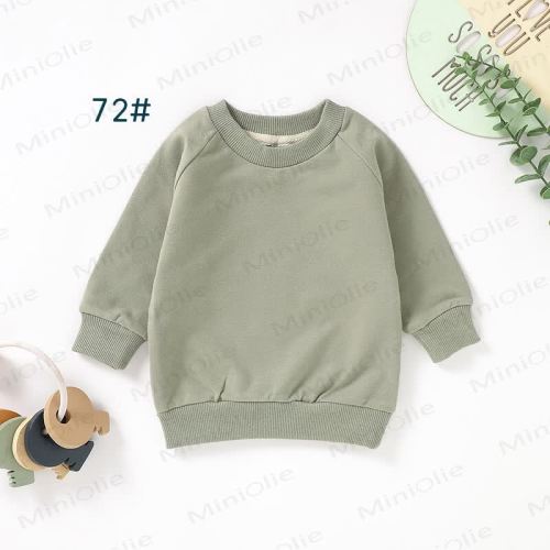 Baby Toddler Solid Color Cotton Sweatshirt