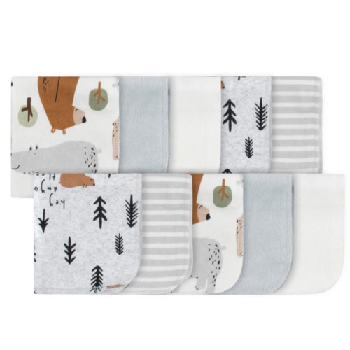 10-Pack Baby Boys Bear Washcloths – Gerber Childrenswear