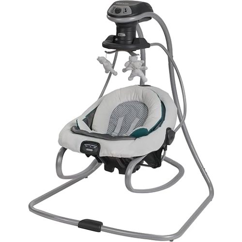 Graco DuetSoothe Swing and Rocker with Removable Swing Seat and 6 Swinging Speeds for Toddler Swing Seat and Swing Chair