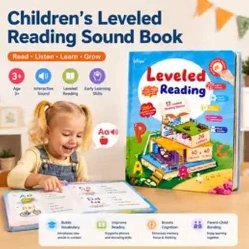 Fun Learning & Educational Toy for Children 3 – Leveled Reading Sound Book encourages interactive learning, literacy, and curiosity. Perfect gift for birthdays, holidays, or any special occasion. Build skills and spark imagination! - TikTok Shop