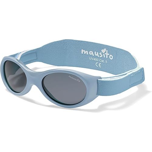 Mausito BABY sunglasses 0-24 months | Flexible BPA-Free infant sunglasses with adjustable strap | 100% UV Protection Sunnies