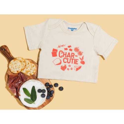 Char-cutie | Charcuterie Board Cotton Short Sleeve Bodysuit Baby Shower Gift Registry Infant Gender Neutral Pregnancy Announcement