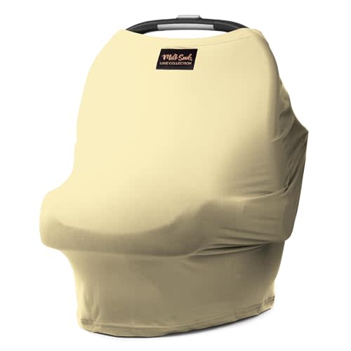 Milk Snob Original 5-in-1 Luxe Cover (Buttercup) | Added Privacy for Breastfeeding, Baby Car Seat, Carrier, Stroller, High Chair, Shopping Cart, Newborn Essentials, Nursing Top