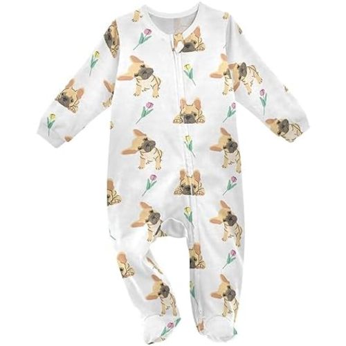 Baby One-Piece Rompers, Newborn To Infant Romper Footies, Corgi Different Poses