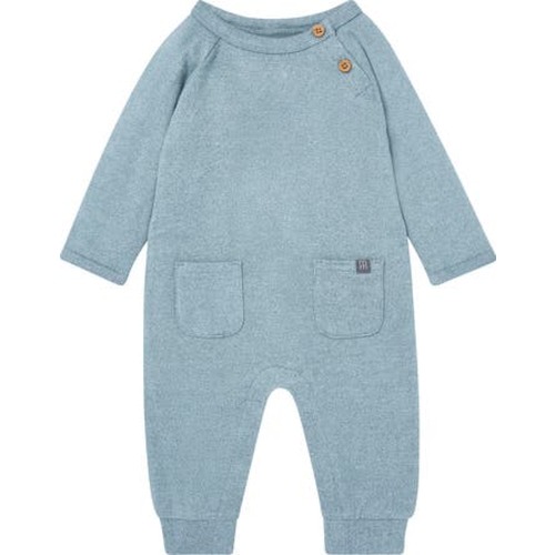 Raglan Sleeve Long Leg Romper, 0-3M