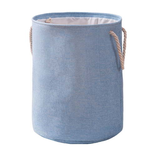 Hampers for Laundry - Foldable Fabric Laundry Basket with Sisal Rope Handle for Dorm, Bedroom, and Bathroom, 19.6x15.3x15.3 in