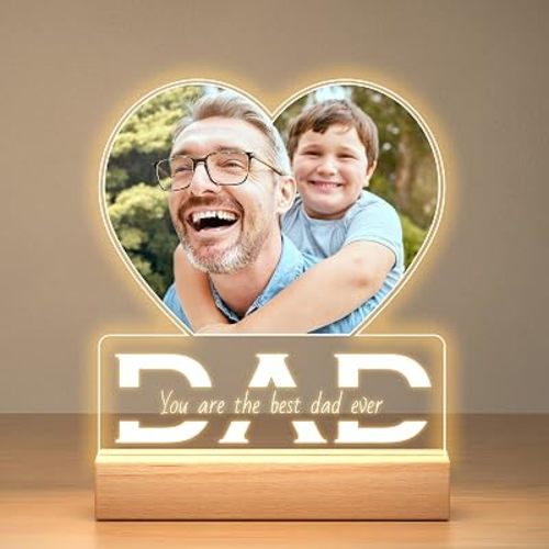 Custom Picture Frames, Personalized Gift for Dad from Daughter and Son