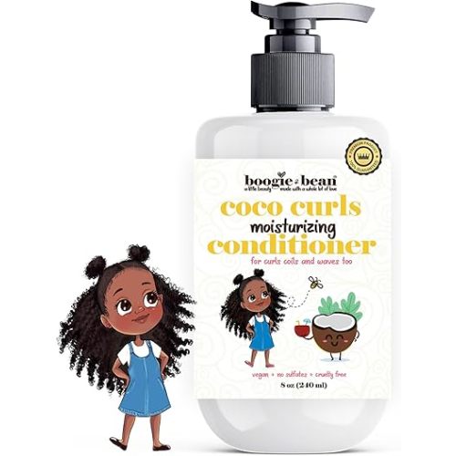 Kids Conditioner Detangler, Conditioner for Curly Hair, Baby, Toddler Black Girl Hair Products for Kids