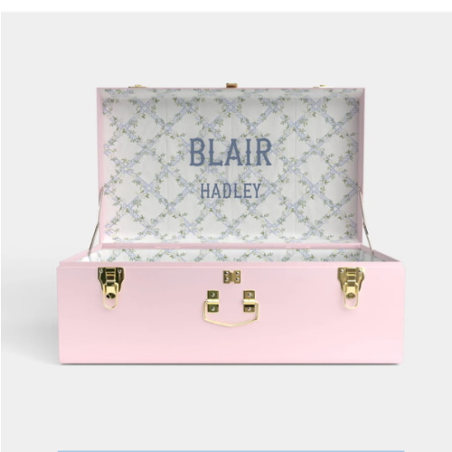 Grand Trunk - Pink - Timeless Trellis / Embroidery