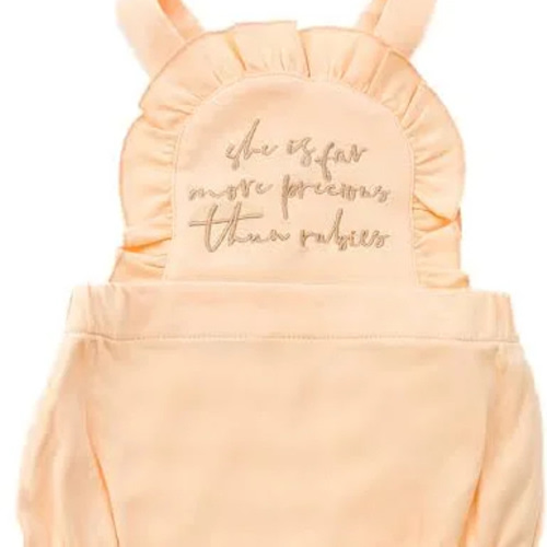 Far More Precious Than Rubies Ruffeled Romper