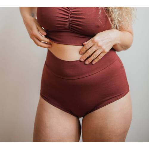 Size L - Organic cotton super soft high waisted underwear