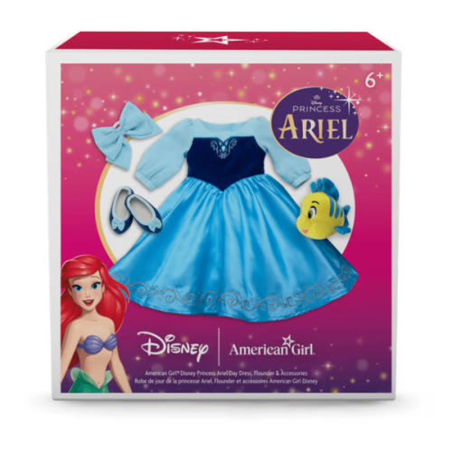 American Girl® Disney Princess Ariel Day Dress, Flounder & Accessories for 18-inch Dolls