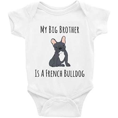 Funny French Bulldog Baby Bodysuit Baby Onisies