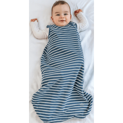 4 Season® Classic Baby Sleeping Bag, Merino Wool & Organic Cotton, Navy Blue