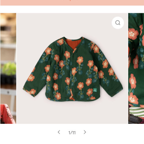 Orange Blooms Reversible Spring Jacket – Little Green Radicals