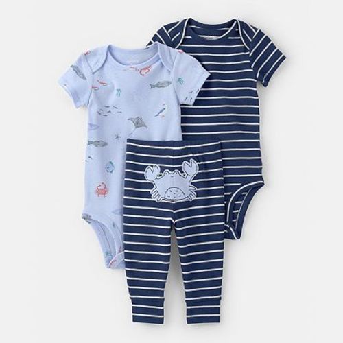 Baby Carter’s 3-pc. Sea Animal Bodysuit & Pant Set
