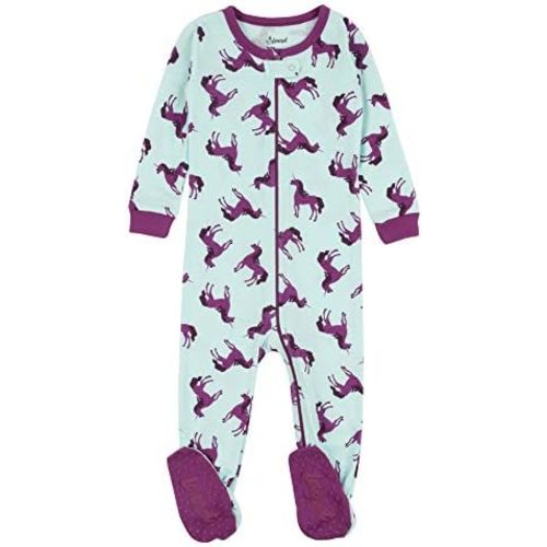 Leveret Kids Pajamas Baby Boys Girls Footed Pajamas Sleeper 100% Cotton (Size 6-12 Months-5 Toddler)