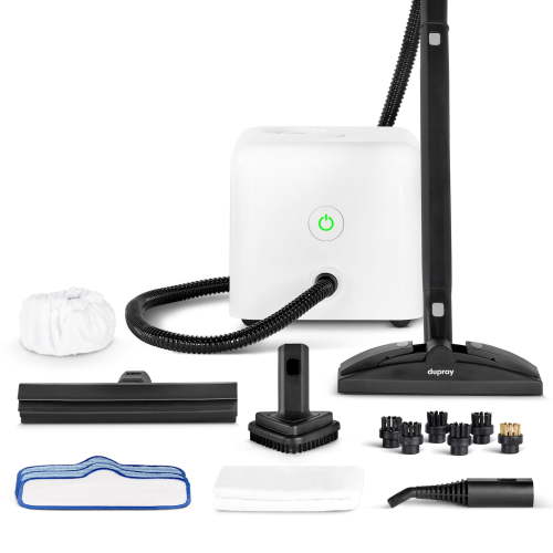 Dupray Neat Steam Cleaner 17-Piece Kit – Our bestselling multipurpose steam cleaner with all the tools to clean, detail, sanitize*, deodorize floors, grout, bathrooms, kitchens and more. 1500w