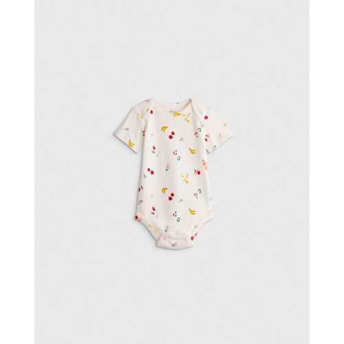 100% Organic Cotton Short Sleeve Bodysuit - Baby in Farmer's Market