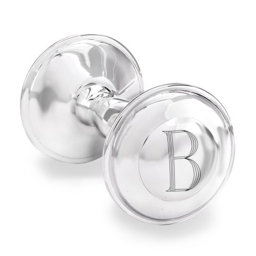 Cunill Sterling Silver Personalized Baby Rattle